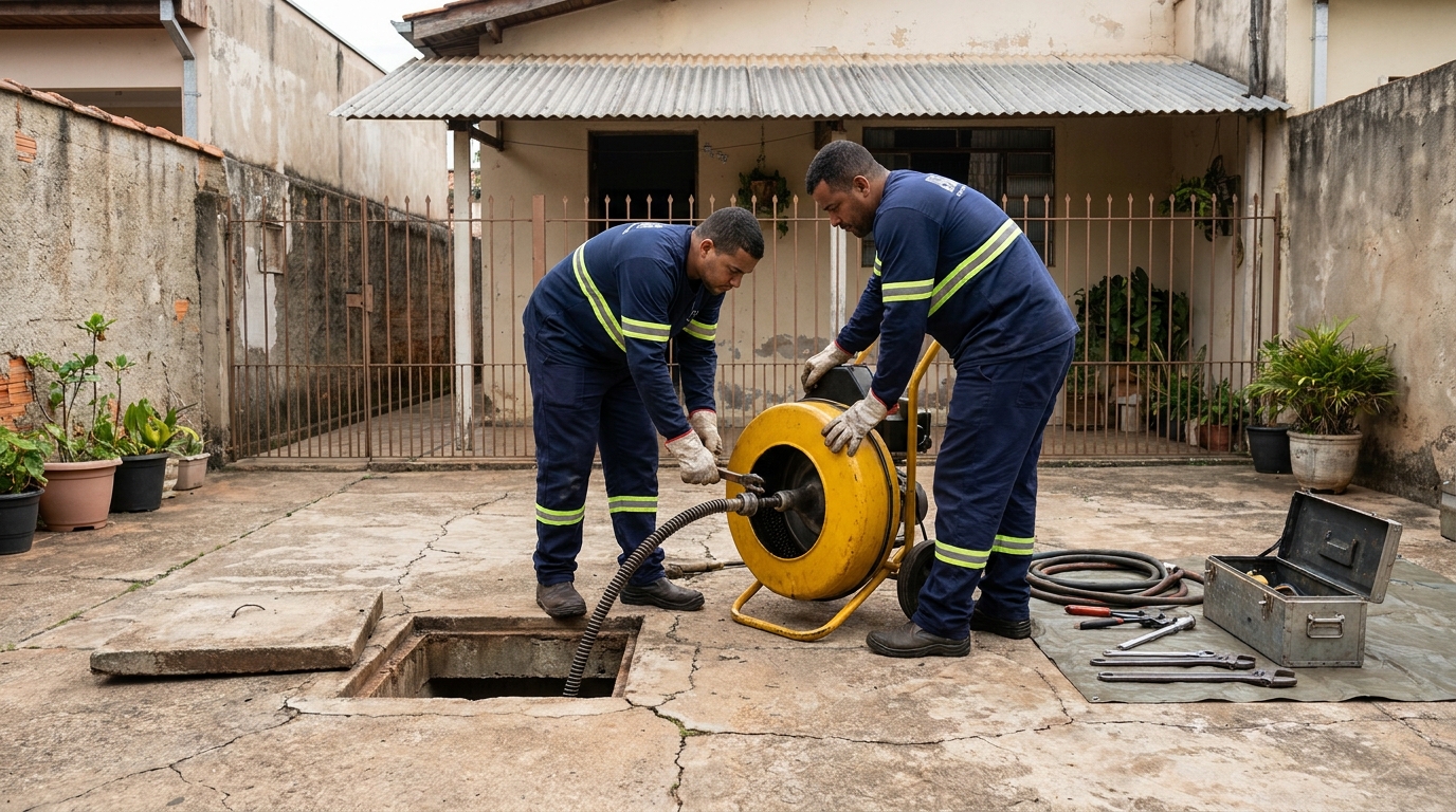 Desentupimento de esgoto em Ipatinga‑MG